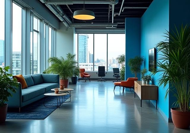 LuminaForge modern office interior in San Francisco