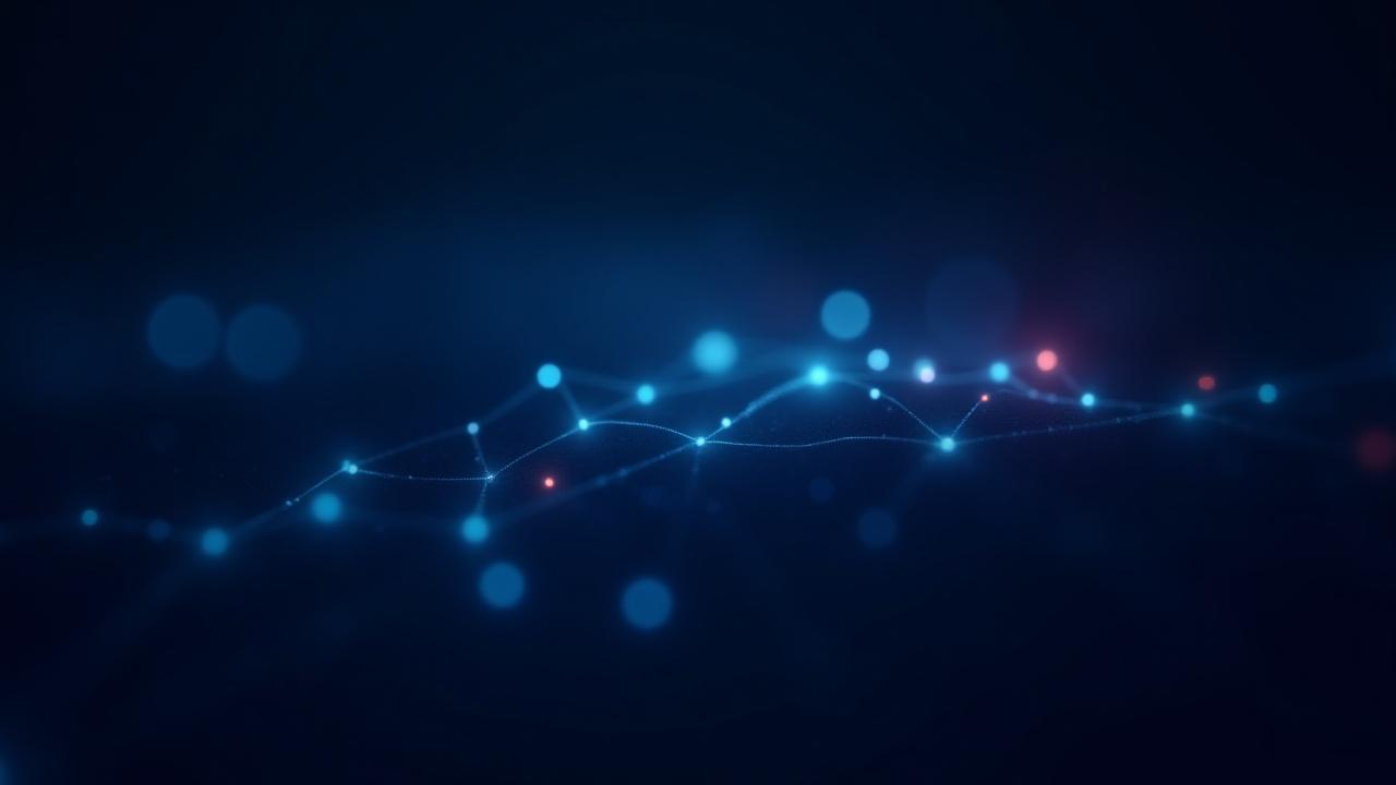 Abstract visualization of a dynamic cloud-native data fabric network